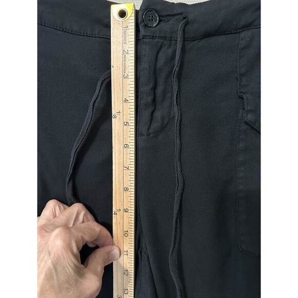 Torrid Premium Sz 14 Black Tie Waist Pants Ankle Capri Drawstring Joggers Casual - Picture 8 of 11